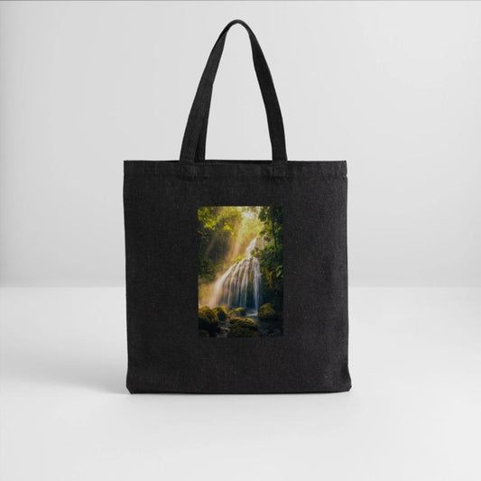 Sunlit Cascade in Rainforest