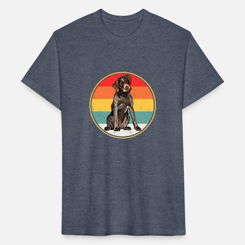 Sunset German Wirehaired Pointer Dog