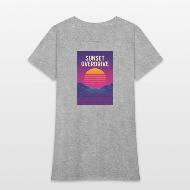 Sunset Overdrive – Vaporwave Summer Vibes Tee