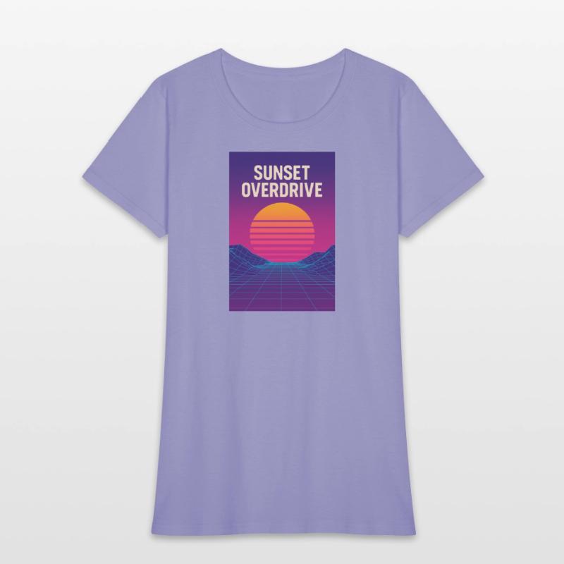 Sunset Overdrive – Vaporwave Summer Vibes Tee