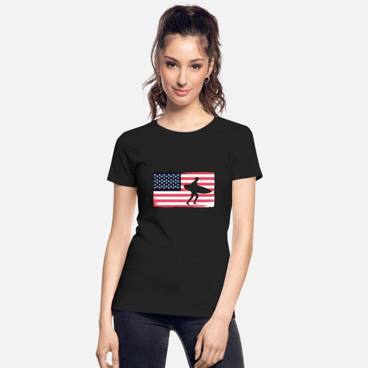 Surfing American Flag Surf USA Surfers Surfboard