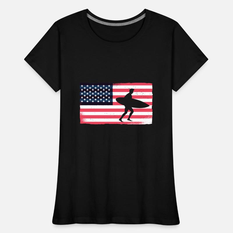 Surfing American Flag Surf USA Surfers Surfboard