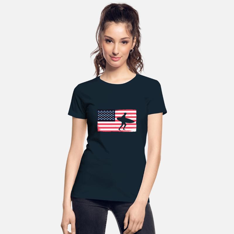 Surfing American Flag Surf USA Surfers Surfboard