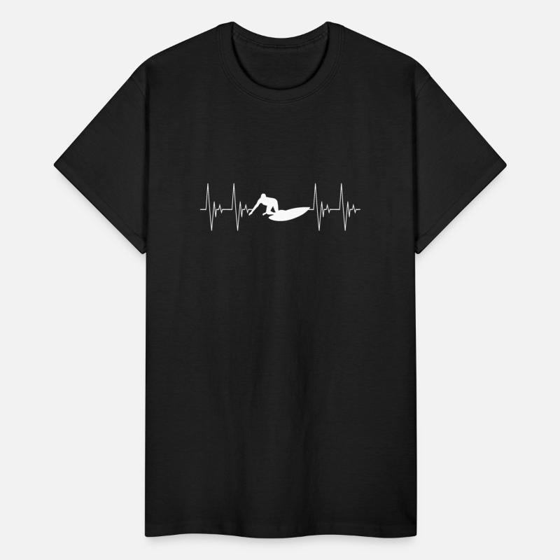 Surfing men heartbeat sport EKG surfing