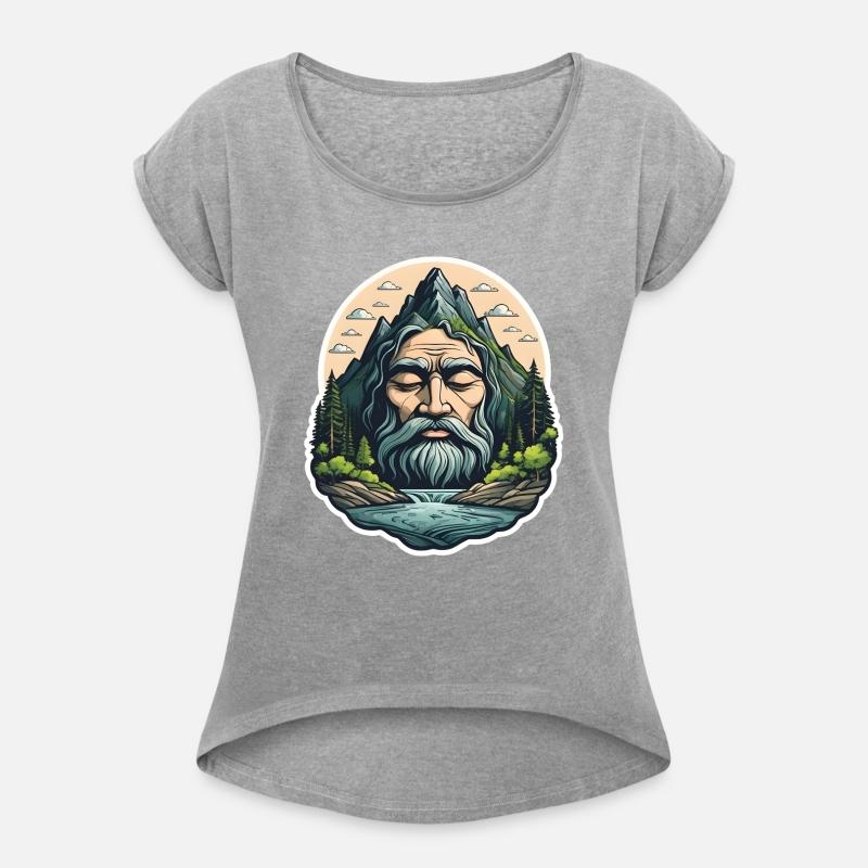 Surreal Mountain Face Nature Art.