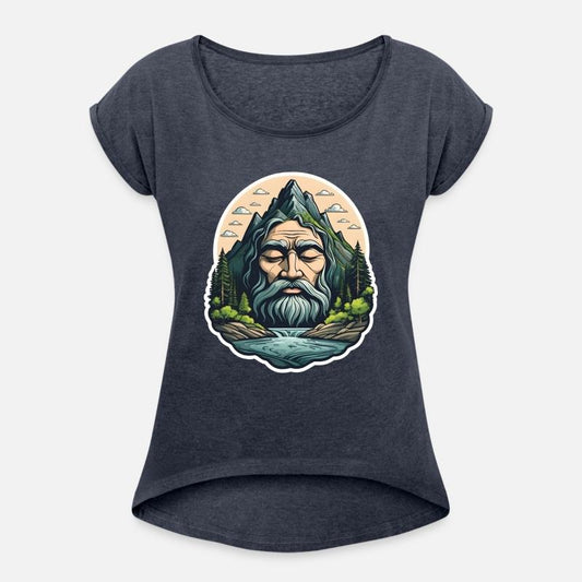 Surreal Mountain Face Nature Art.