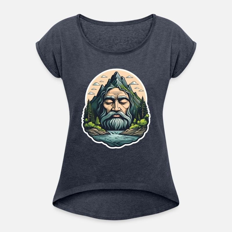 Surreal Mountain Face Nature Art.