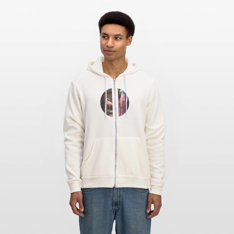 Surrealism Painting - Medieval Woman with Flamingo