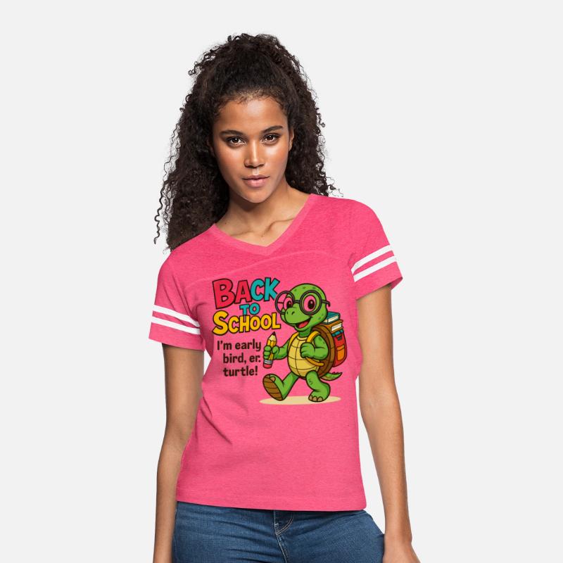 T-shirt for Back to School Turtle with Bag & Penci