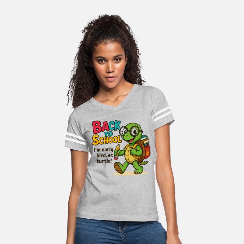 T-shirt for Back to School Turtle with Bag & Penci