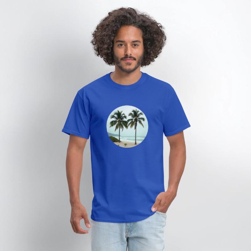 T shirt With Tropical Serenity