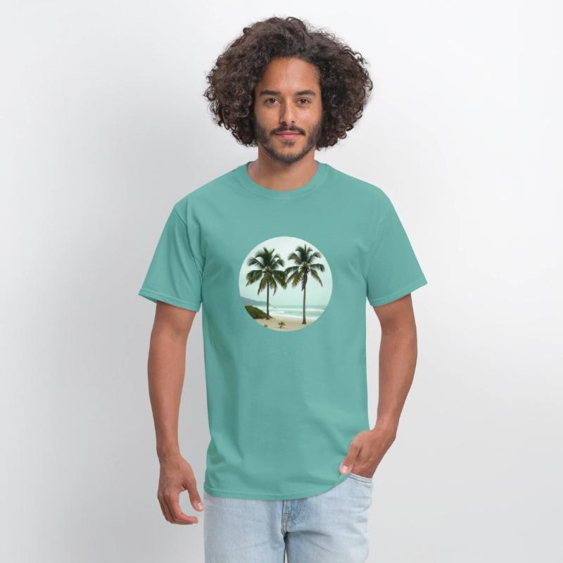 T shirt With Tropical Serenity