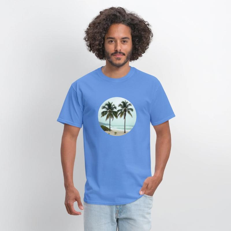 T shirt With Tropical Serenity