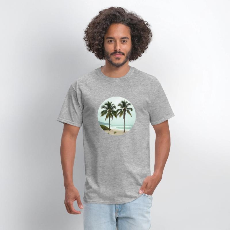 T shirt With Tropical Serenity