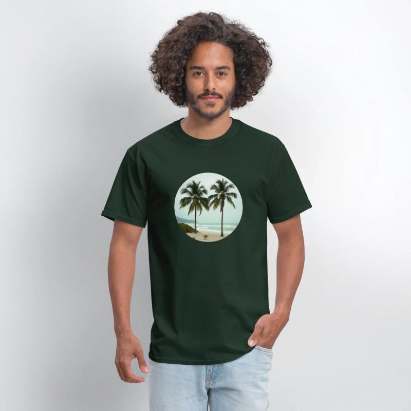 T shirt With Tropical Serenity