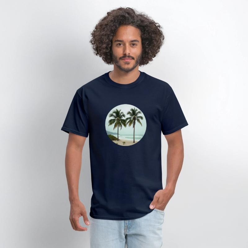 T shirt With Tropical Serenity