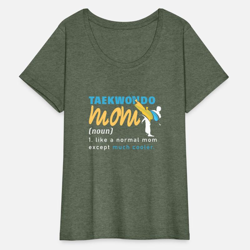 Taekwondo Mom Definition Kicking Fighter Martial