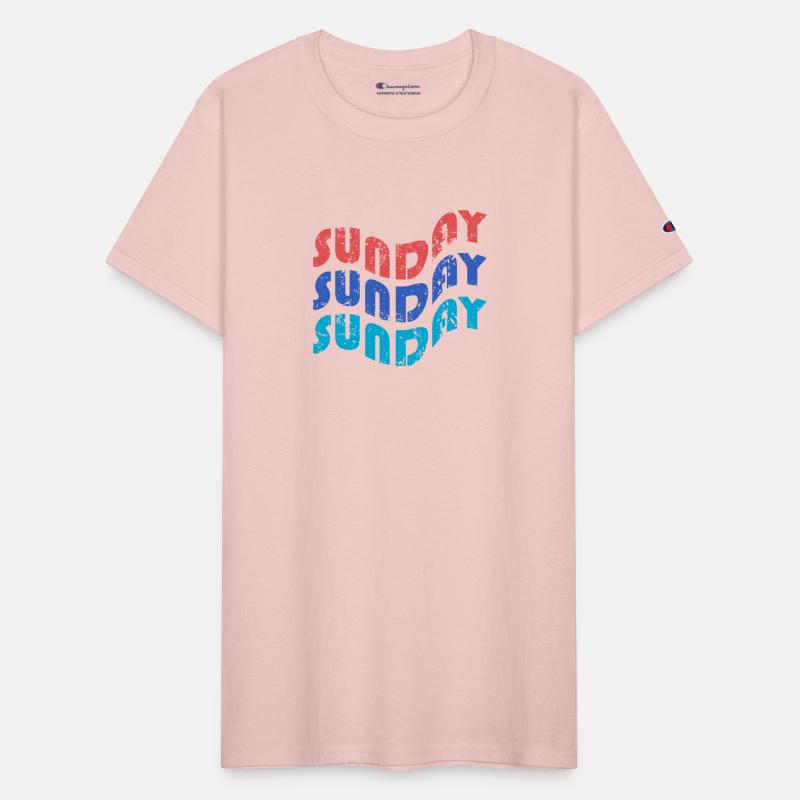 text sunday with theme Tipografi eksperimental