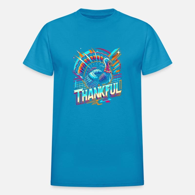 Thankful Retro Futuristic Turkey Thanksgiving