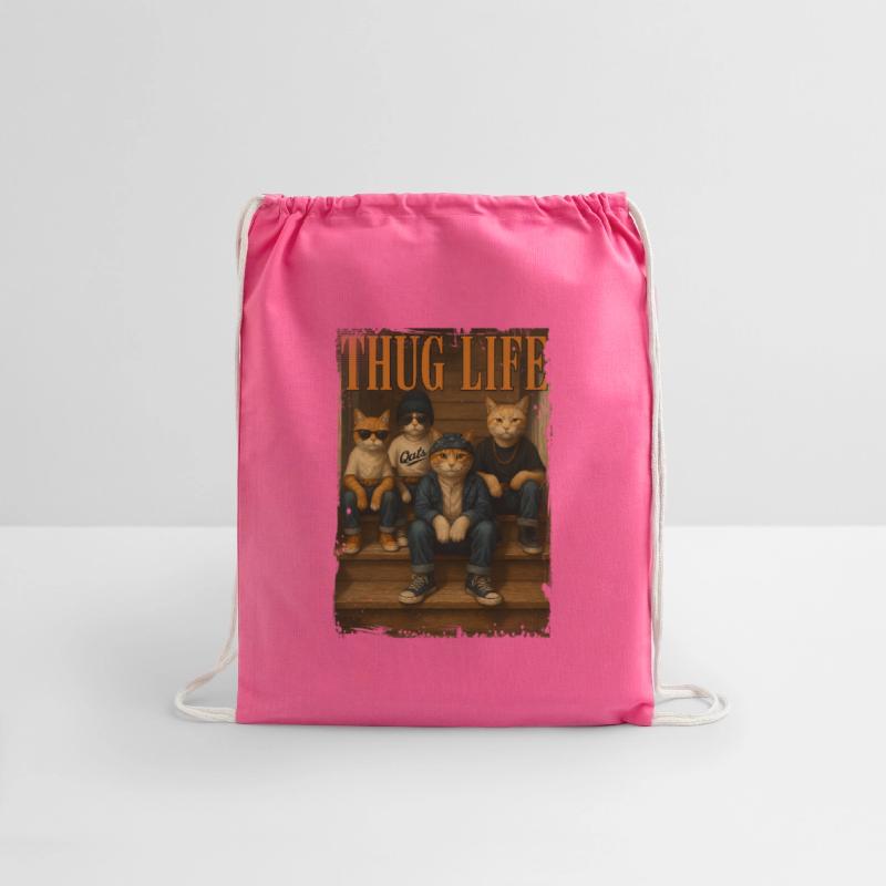 Thug Life Cats Funny Gangsta Street Style