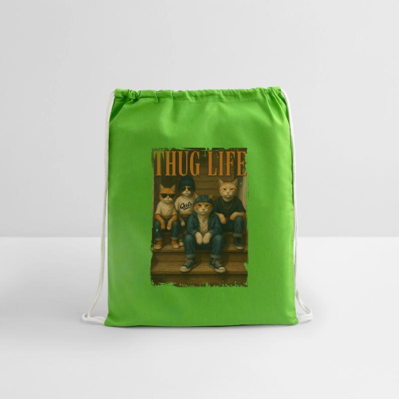 Thug Life Cats Funny Gangsta Street Style