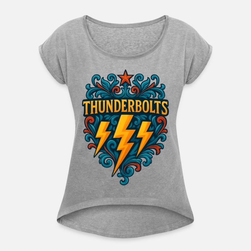 Thunderbolts Emblem – Bold Lightning Crest Graphic