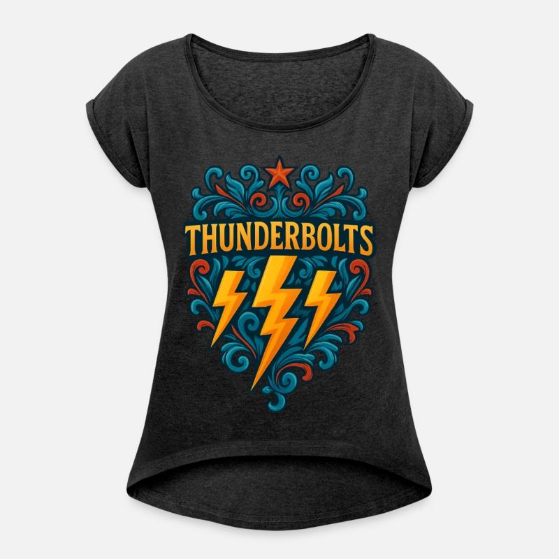 Thunderbolts Emblem – Bold Lightning Crest Graphic