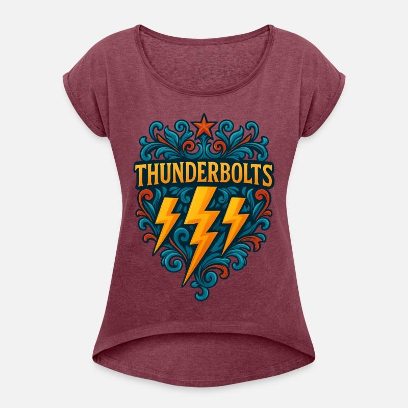 Thunderbolts Emblem – Bold Lightning Crest Graphic