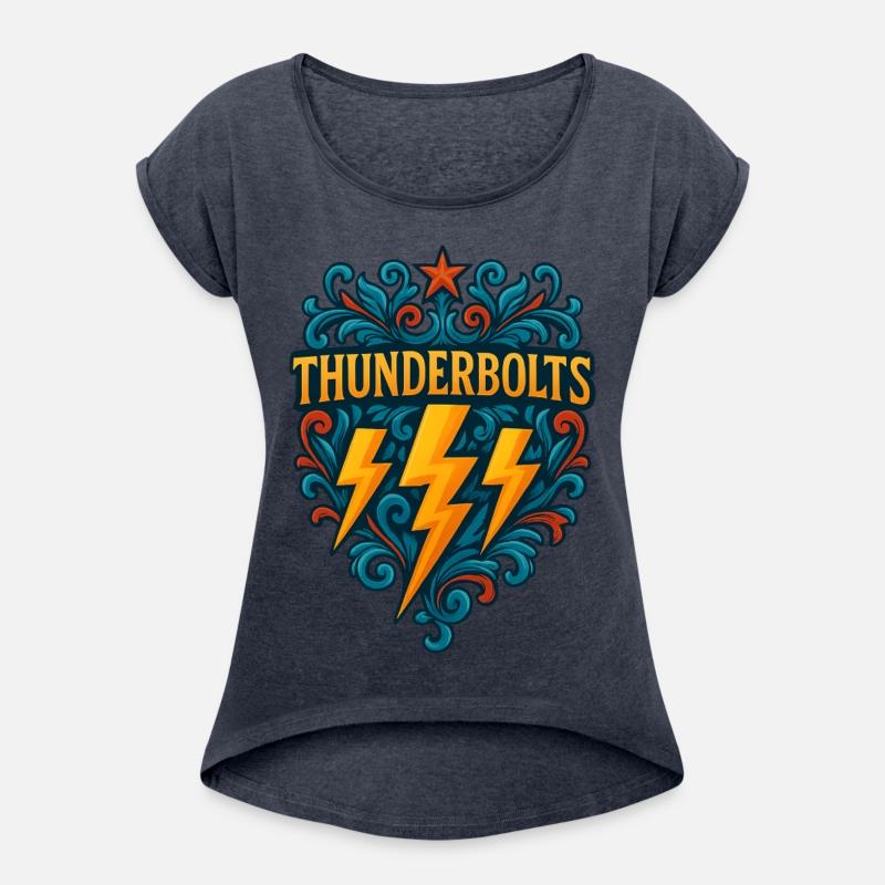 Thunderbolts Emblem – Bold Lightning Crest Graphic