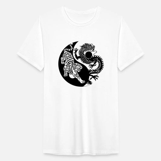 Tiger and Dragon black and white