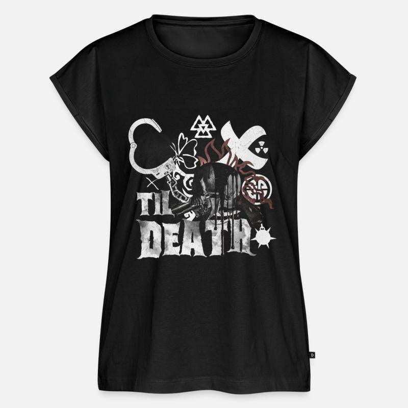 Til Death Skull T-Shirt | Halftone Rock Bachelo