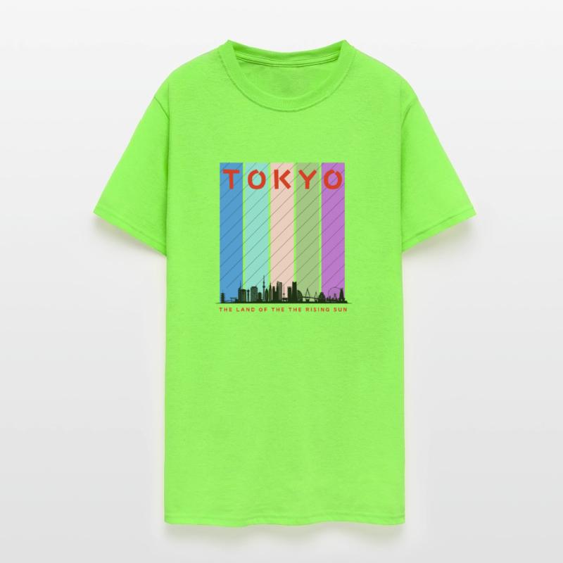 Tokyo City Skyline - Colorful Urban