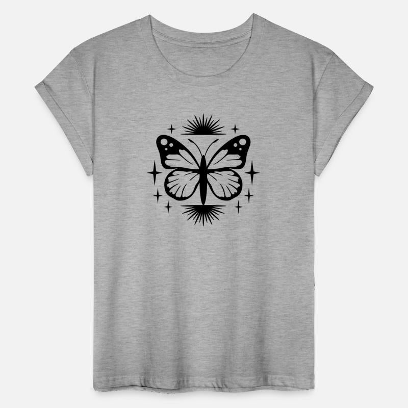 Tribal ornament with butterfly, feminine