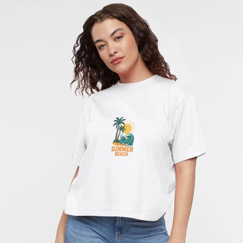Tropical Beach Vibes T-Shirt Design