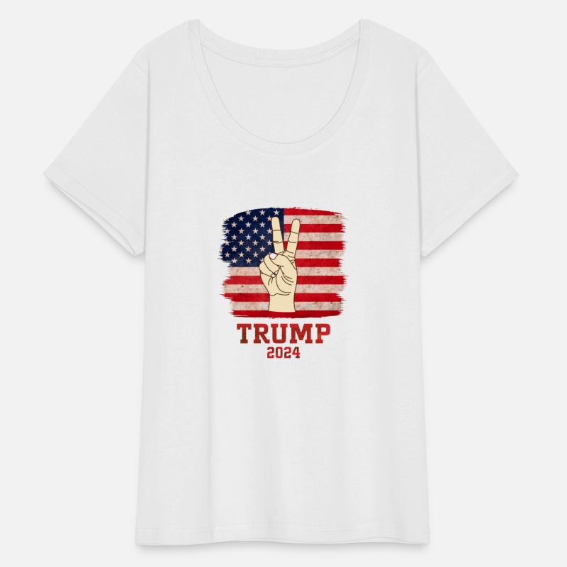 Trump Fist 2024 Vintage US Flag Design