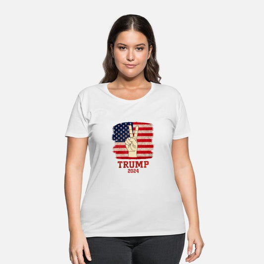 Trump Fist 2024 Vintage US Flag Design