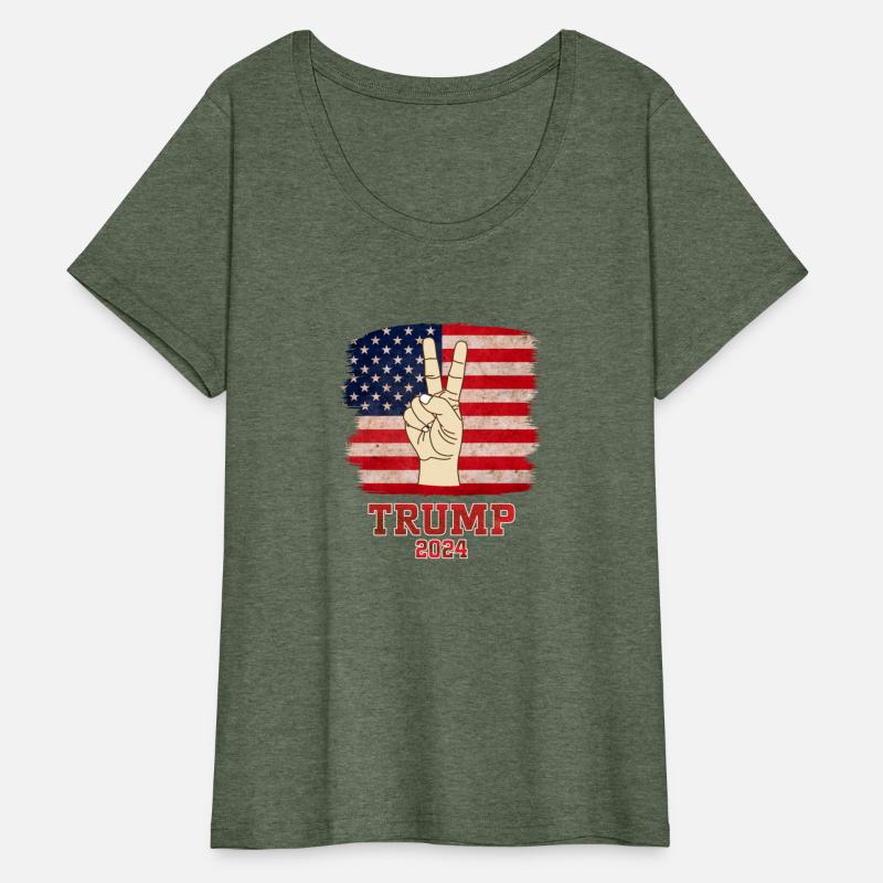 Trump Fist 2024 Vintage US Flag Design