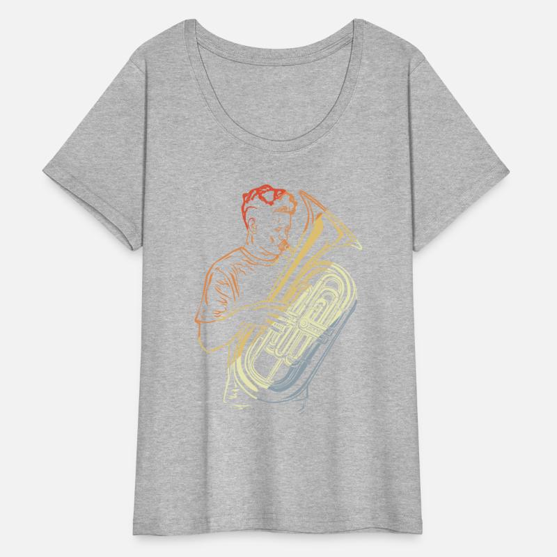 Tuba Guy Drawing Vintage Look