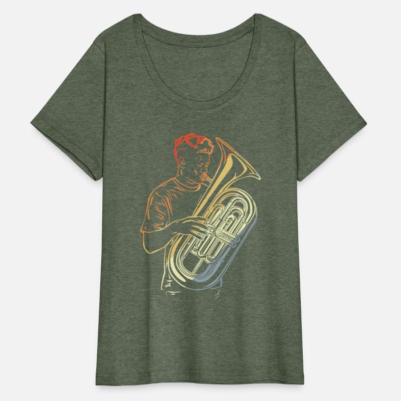 Tuba Guy Drawing Vintage Look