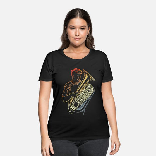 Tuba Guy Drawing Vintage Look