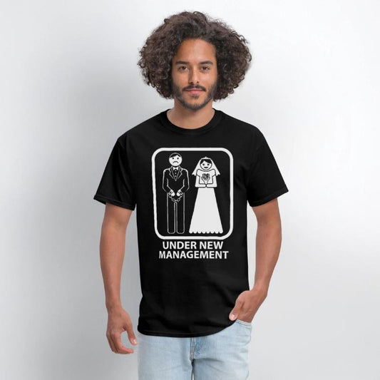 Under new management funny mens bachelor party wed