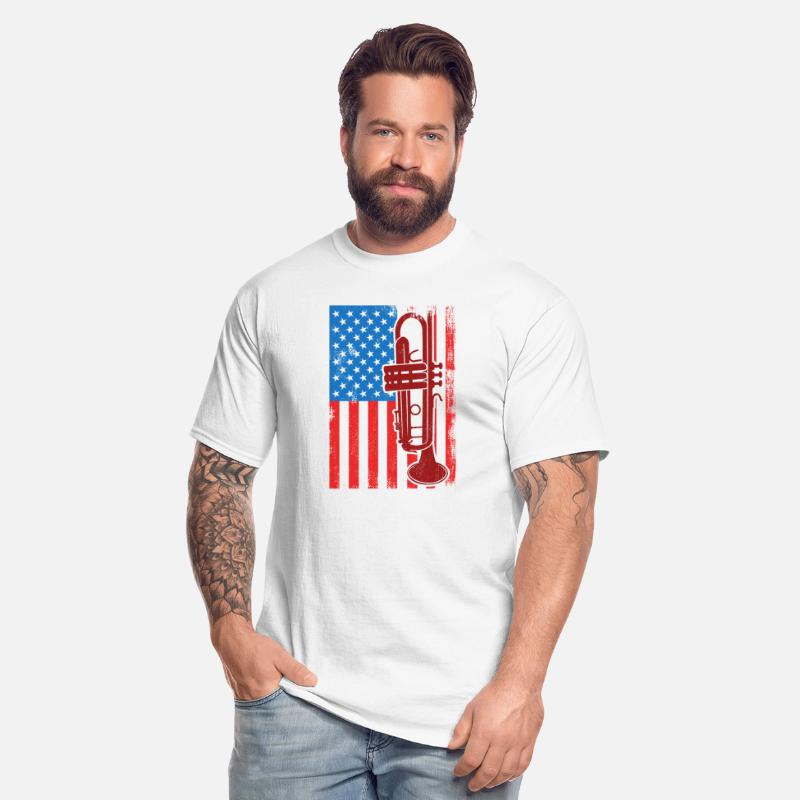 US Patriotic Trumpet Player