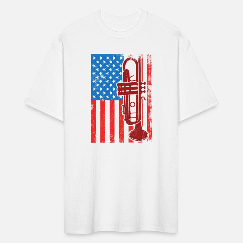 US Patriotic Trumpet Player