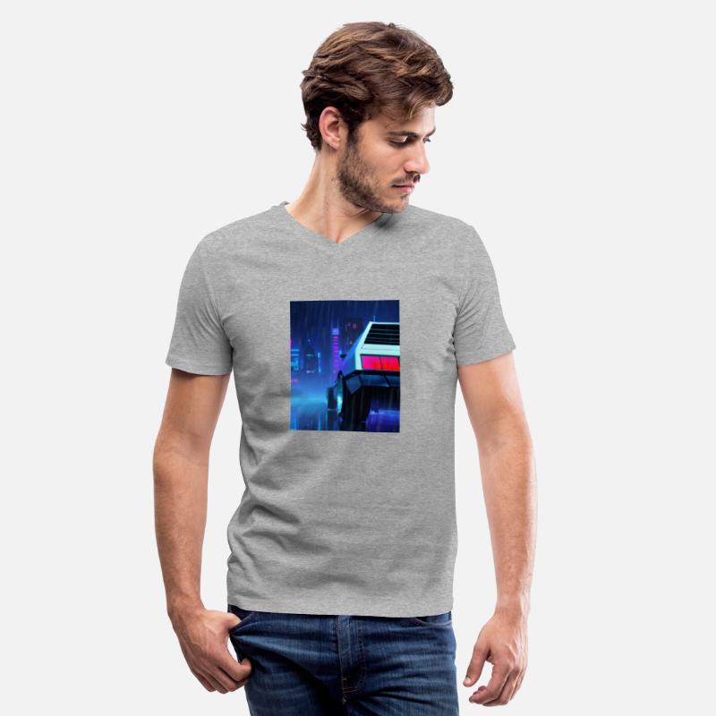 Vaporwave Aesthetic Car Rainy Night Skyscrapers