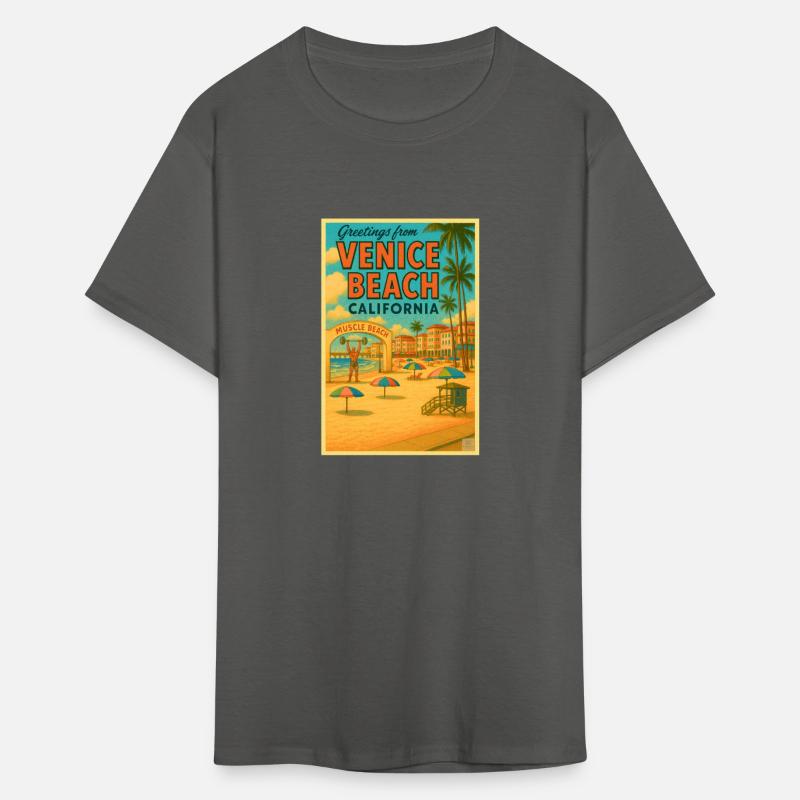 Venice Beach Vintage Postcard