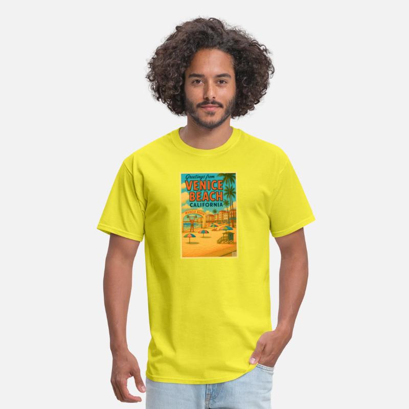 Venice Beach Vintage Postcard