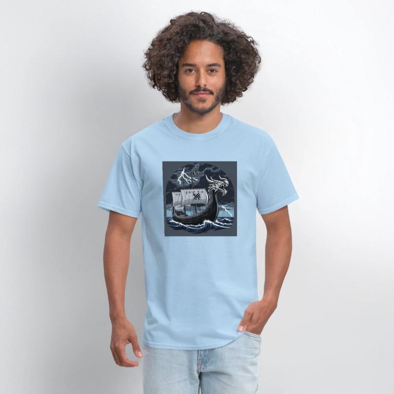 Viking Longship at Sea