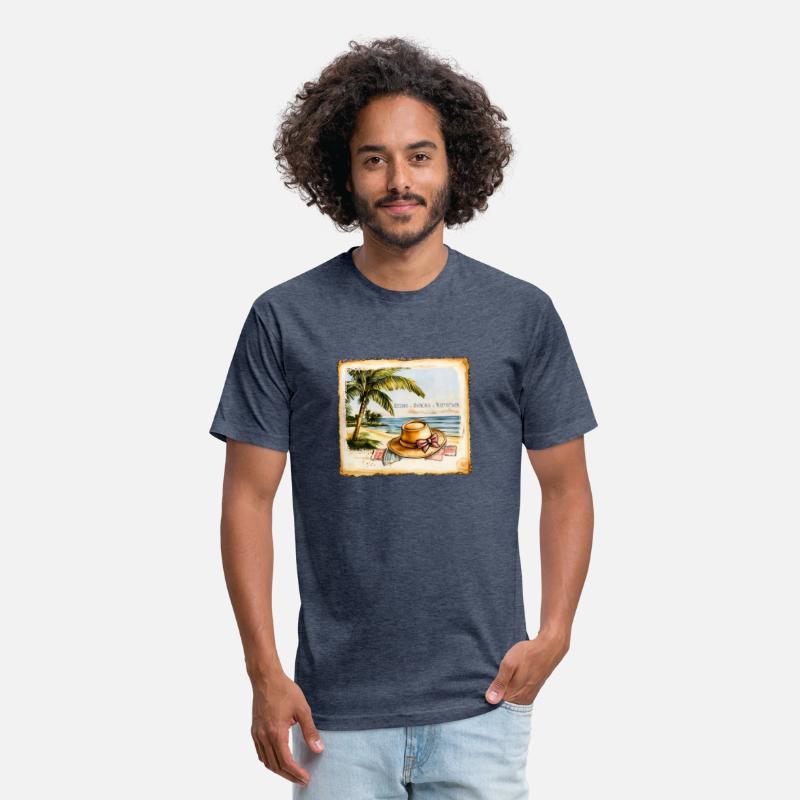 Vintage Beach Memories – Tropical Postcard Art"