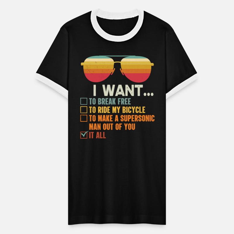 Vintage i want to break free to ride my bicycle