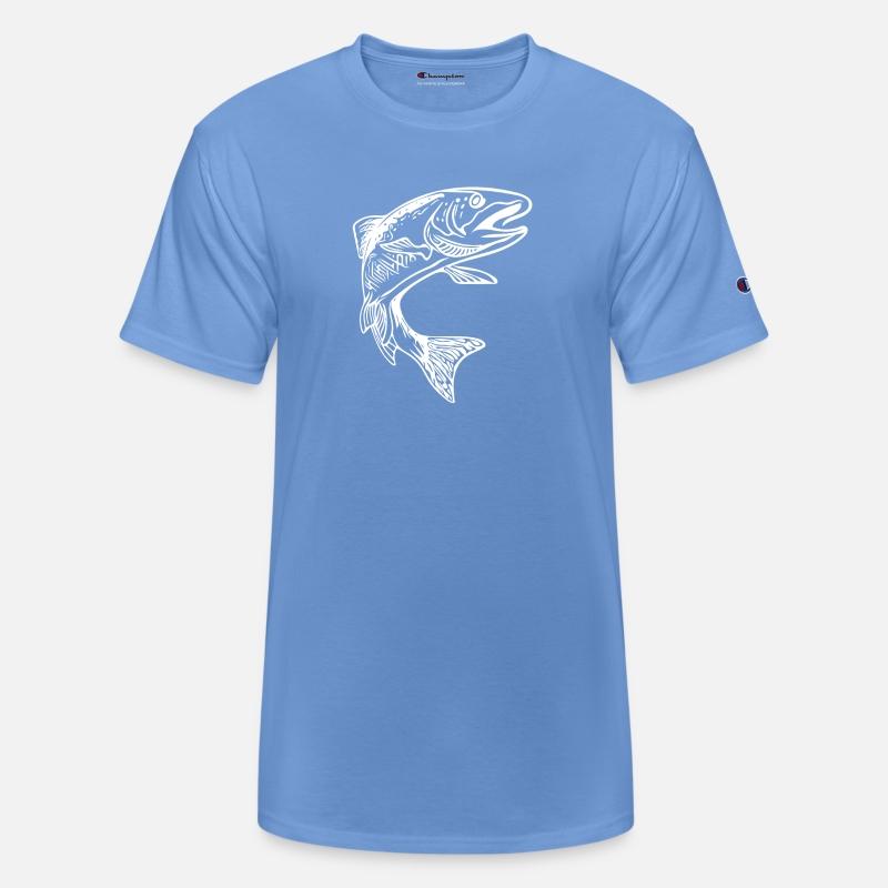 Vintage Trout Elegant Char Jumping